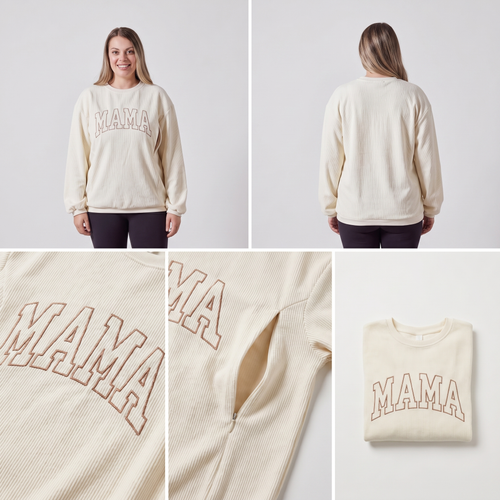 MAMA Nursing Zip Sweatshirt